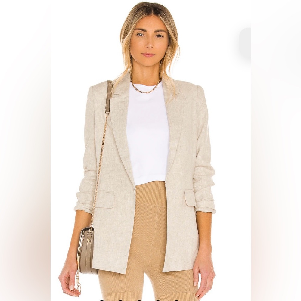 NWT MICHAEL KORS BEAUTIFUL LINEN BLAZER 2
